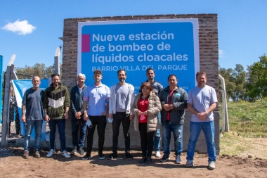 Nueva estación de bombeo de líquidos cloacales en Junín