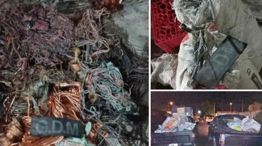 Secuestraron más de 700 kilos de cobre que serían de cables robados