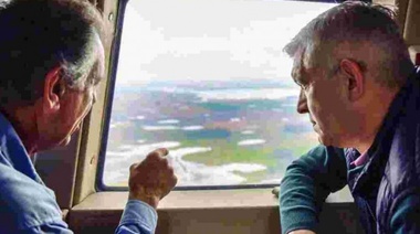 Julian Domínguez recorrió zonas inundadas en la cuarta sección