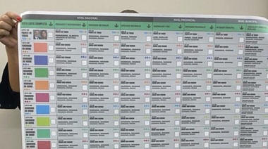 Casi un metro cuadrado mediría una boleta única en un distrito de Provincia