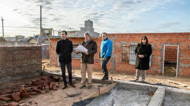 Avanza la construcción del nuevo edificio del jardín "Rincón de Luz" de Junín