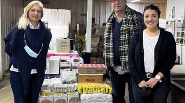 En Ameghino una alianza permite dar cobertura alimentaria a varias familias