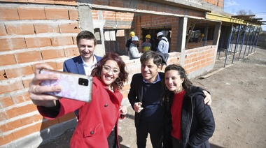 López acompañó a Kicillof y Ferraris en la obra del nuevo CAPS de Leandro N. Alem