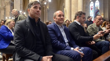 Flexas se presentó en la misa por la paz de Luján y fue el único radical de la cuarta