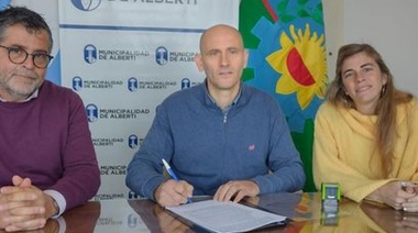 Lago firmó convenio con la UTN para generar nuevas posibilidades de estudio en Alberti