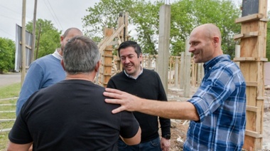 Nardini recorrió obras que se ejecutan en Alberti