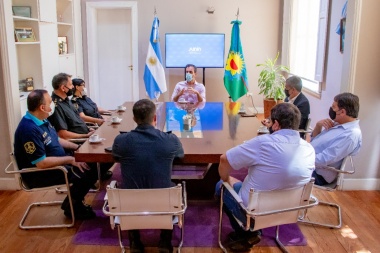 Petrecca recibió a las nuevas autoridades policiales: "invertimos mucho en seguridad", dijo