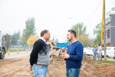 Comenzó la obra de de repavimentación del acceso Elguea-Román en Chacabuco