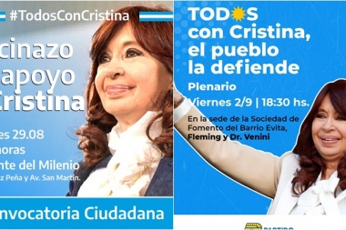 Con bocinazo y plenario abierto, FdT Junín se moviliza por Cristina