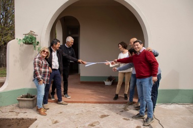 En Alberti, Lago inauguró pavimento en Mechita y obras en el C.E.F. 68