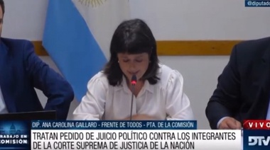Inició el debate en comisión por el juicio a miembros de la Corte Suprema