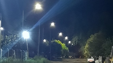 El alumbrado público de Alberti se va transformando en su totalidad al sistema Led