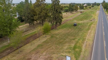 Comenzó de obra de la bicisenda al PNLG en Junín