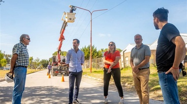 Se lleva a cabo la reconversión lumínica en el Parque Industrial de Junín