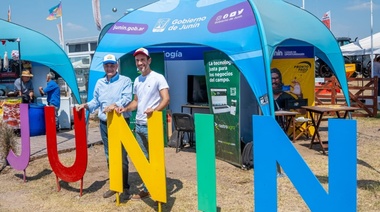 Petrecca acompañó a Jorge Macri en su recorrida por Expoagro