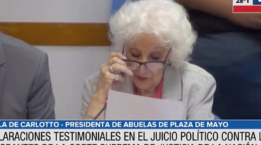 Estela de Carlotto y Germán Garavano expusieron en el juicio político a la Corte