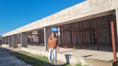 Bozzano recorrió los avances de la obra del nuevo Centro de Desarrollo Infantil