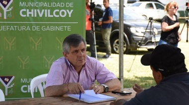 Britos vuelve a sacar su gabinete a la calle en Chivilcoy