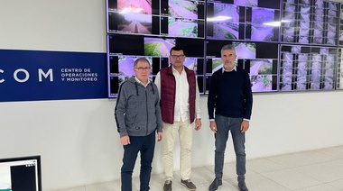 Funcionarios de Villegas recorrieron el Centro de Monitoreo de Junín