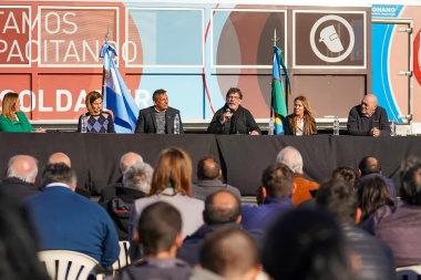 Sileoni y Álvarez Rodríguez llegan a Los Toldos por obras educativas