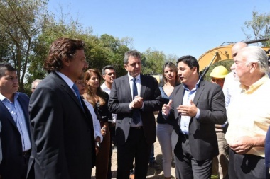 Marinucci recorrió obras en Junín y optó por "Massa presidente"