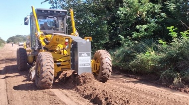 Fuerte avance de las obras de mantenimiento en el camino Irala-Morse