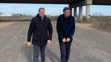 Katopodis pasó por Chacabuco y recorrió la obra paralizada de la Autopista