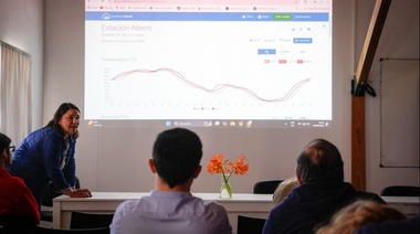 Presentaron la estación meteorológica en Alberti