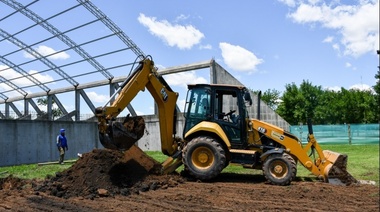 Comenzaron trabajos de la cuarta etapa del Polideportivo en Bragado