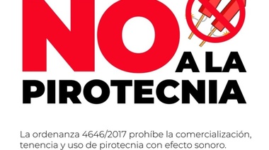 Prohíben la venta y utilización de pirotecnia en Trenque Lauquen
