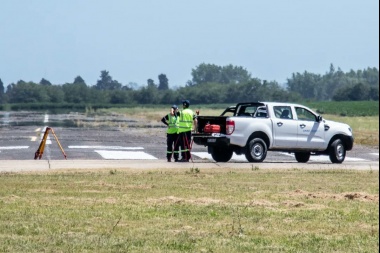 Administración Nacional de Aviación Civil inspeccionó la pista del Aeródromo