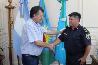 Barenghi recibió al nuevo jefe de la Policía de Bragado