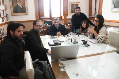 Britos recibió a funcionarios del Ministerio de Infraestructura