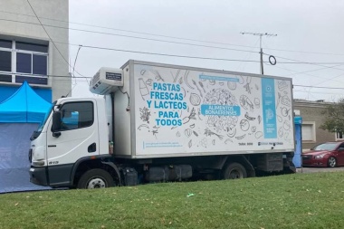 El camion de pastas y lacteos estará en Junín este lunes