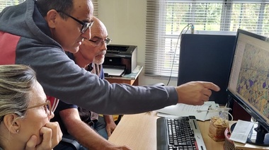 Gentile analizó la situación hídrica de 9 de Julio con la provincia