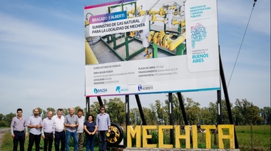 Avanza una obra de gas natural que comparten Alberti y Bragado