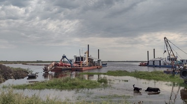 Alertan por la paralización de las obras de dragado del Río Salado