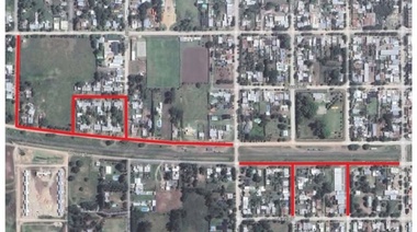 Licitaron obra de cordón cuneta en dos barrios de Alberti