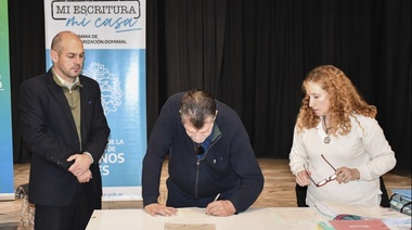 Con respaldo de la Provincia, se llevó a cabo una nueva jornada de firma de escrituras