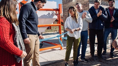 Se inauguró la Planta Hormigonera Municipal de Ameghino