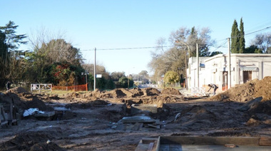 En Trenque Lauquen avanza la etapa final de una obra de desagües pluviales