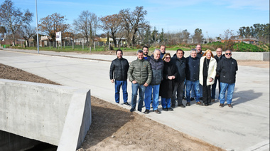 Inauguraron la reconstrucción del puente en avenida Lisandro de la Torre