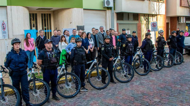 Junín sumó 10 bicicletas para reforzar la seguridad en los centros comerciales
