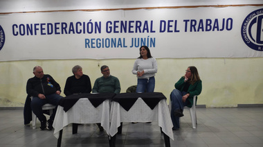 Apoyo de la CGT a los candidatos de Fuerza Patria en Junín