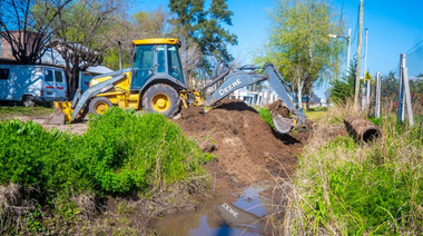Junín refuerza limpieza de desagües y reclama a Nación obras en la RN7