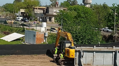 Retomaron los trabajos en el Paso bajo nivel de calle Rivadavia