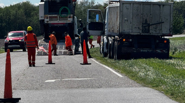 Trabajos de repavimentación y control en rutas provinciales de Gral. Arenales