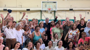 Britos realizó un fuerte compromiso hacia los adultos mayores