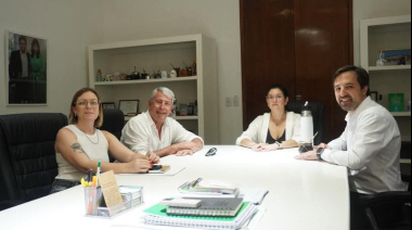 Antes de asumir como intendente de Alberti, Gaute se reunió con Kreplak