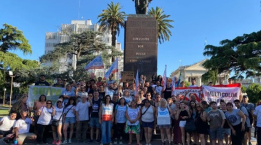Gremios movilizaron en Junín en contra de la reforma laboral